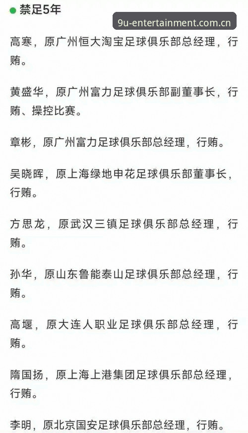 中国足协第三批禁足名单深度解析：从行业乱象看体育精神重塑教程